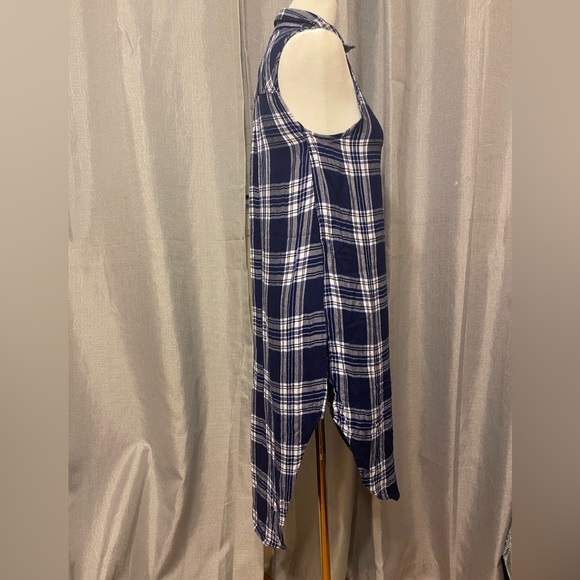 RAILS JORDYN Button Down High Low tunic size XS - Picture 7 of 12